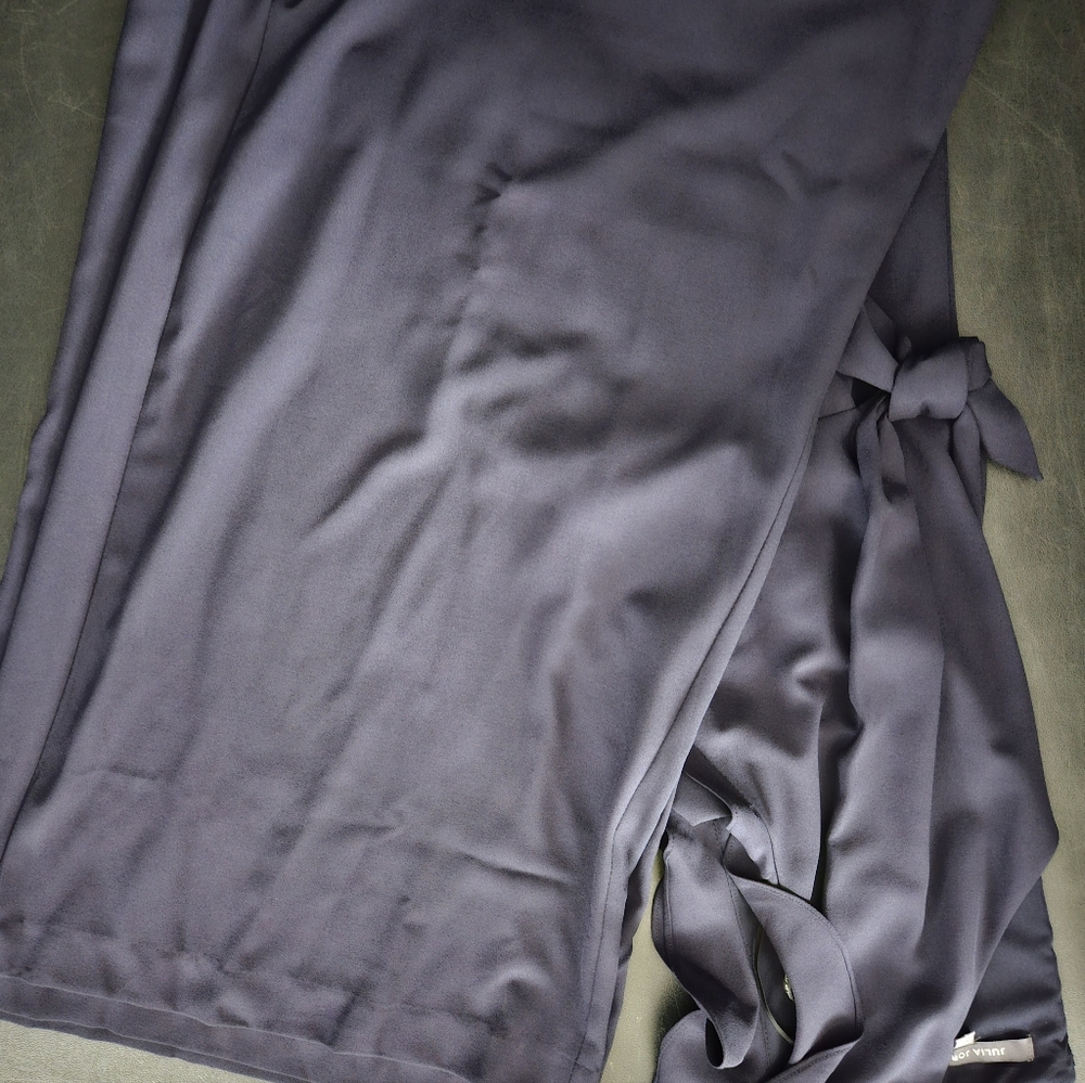 NWT - Julia Jordan Navy Flutter Sleeve Jumpsuit w Tie Front Waist - Size 16. - Picture 12 of 12